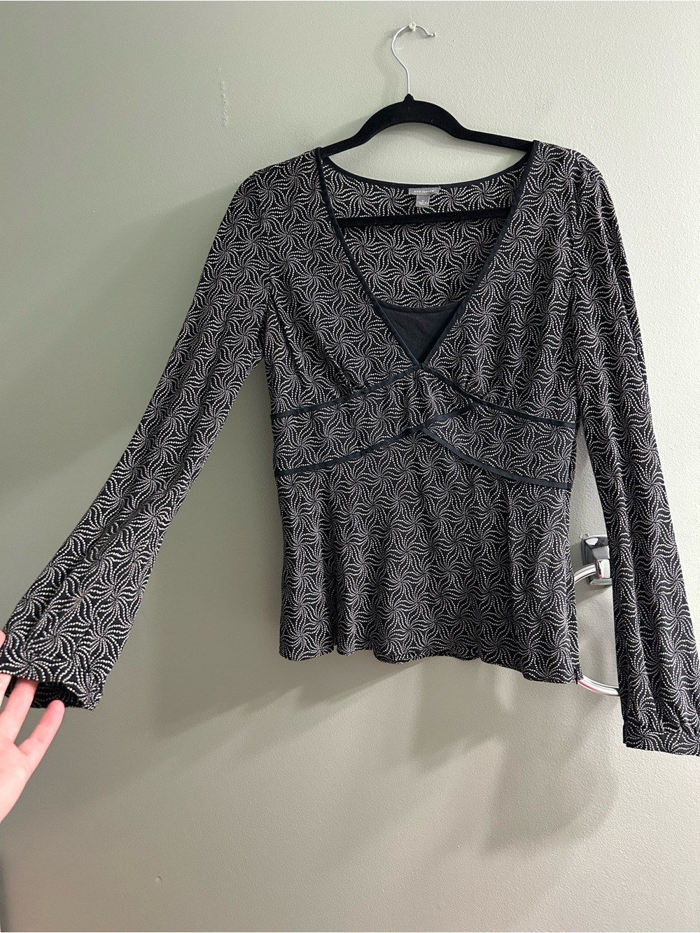 Vintage Ann Taylor silk Y2K top long sleeve - Picture 4 of 6